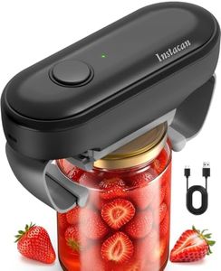 INSTACAN Effortless Rechargeable Electric Jar Opener Easy Opens Twist-Lid, One Handed and Comfort Automatic Lid Opener for Weak Hands & Seniors with Arthritis, Essential Kitchen Gadgets Gift for Home
