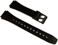 CASIO 10079756 Resin Watch Band for DATABANK DB-36 DB36 DB36-1AV DB36-9AV, Black