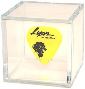 Clear Display Box Case with Guitar Pick Holder for Any Collectible Guitar Pick