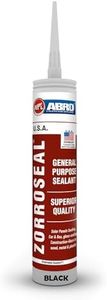 ABRO Advanced Black Silicone Caulk for Kitchen & Bathroom - Silicone Sealant, 5X Stronger Adhesion, Shrink & Crack Proof - 260 ml Cartridge, Black, Pack of 1