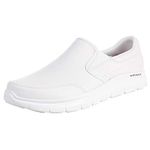 Skechers Mens Flex Advantage Sr - Bronwood Slip On Trainers, White Leather, 8 UK