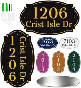 House Address Sign, Outdoor House Numbers, Easy Install Street Name Plaque
