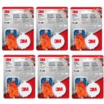 3M 90716-80025T Corded Reusable Earplug, 3-Pair with Case (6)