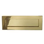 Traditional Letter Plate Polished Brass 279 X 89mm