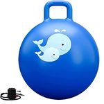 Cloyster Bouncing Space Hopper Ball Hop Hopping Ball Inflatable Bouncer Hoppity Hop Jumping Ball Children Yoga Outdoor Game Hopper Jump N Bounce Retro Ball Handle Ride-on Toy-Bouncy Kids (65 CM)