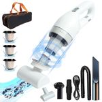 [15000Pa Powerful Suction]Handheld Vacuum,Upgraded Hand Held Vacuuming Cordless Mini Wet and Dry Car Vac Portable Hand Vacuum Cleaner USB Wireless Vacuum Small for Home Office Pet Hair Sofa