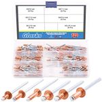 Glarks 120Pcs 6 Size Red Copper Blind Rivets Pop Rivets Assortment Set for Sheet Metal, Automotive, Railway, and Furnitures