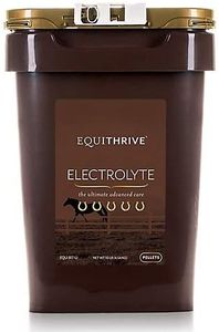 Equithrive Horse Electrolyte Pellets, Vitamins and Minerals Supplement, Equine Feed Supplies for Hydration, Training and Competition, Sodium, Potassium, Chloride, Magnesium, 10 lbs