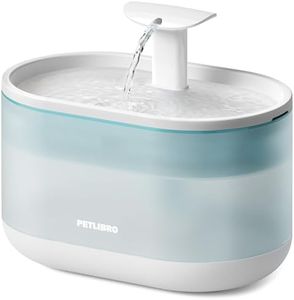 PETLIBRO 71oz/2.1L Cat Water Fountain for Drinking, Cat Water Fountain to Promote Drinking, Cat Fountain with 4 Replacement Filters for Cats, Dogs, Multiple Pets (Blue & White, ABS)