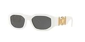 Versace Man Sunglasses White Frame,