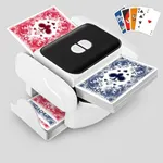 BEE&FLOWER Card Shuffler - Rechargeable Automatic Card Shuffler Low Noise Rechargeable Portable Card Shuffler 1-2 Decks for Poker, UNO, Blackjack, Skip-Bo, Phase 10