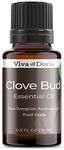 Viva Doria 100% Pure Clove Bud Essential Oil, Undiluted, Food Grade, 15 mL (0.5 fl oz)