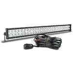 Willpower 32 Inch 180W LED Light Bar Flood Spot Beam Led Bar 12V 24V with Wiring Harness Fog Work Lamps Off Road Driving Lights for 4X4 Truck Tractor Boat Pickup Car ATV SUV