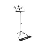 On-Stage Stands SM7122BB Folding Music Stand with Carrying Bag - Black