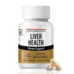 JungKwanJang Liver Health Supplement with Milk Thistle 260mg (Silymarin) and American Ginseng 1,000mg - Fatty Liver Detox Cleanse & Repair Support - 30 Capsules for Men and Women