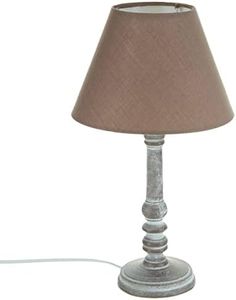 Lampe à poser - Style romantique - Coloris TAUPE patiné Hauteur 36cm
