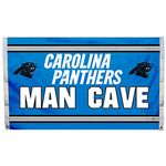 Fremont Die NFL Carolina Panthers Man Cave 3 x 5 Flag with 4 Grommets, Team Color,