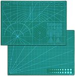 URBAN BOX Self Healing Cutting Mat Double Sided, Non-Slip, Waterproof Hobby Mat, Large PVC Rotary Cutting Mats for Crafts, Sewing, Quilting, Fabric, Scrapbooking, Art Project (A3 (18 x 12 Inch))