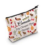 TSOTMO Canada Gift Canada Trip Toiletry Bag Makeup Bag Countries Vacation Gift Canada Souvenir for Traveler Canadian Pride Gift (C.Canada Trip)