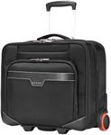 Everki Journey Business Professional 16-Inch Laptop Trolley Rolling Briefcase, Ballistic Nylon, Wheeled (EKB440), Black