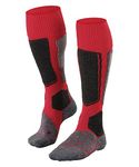 FALKE Men's SK1 Comfort M KH Wool Silk Warm Thick 1 Pair Skiing Socks, Red (Lipstick 8000), 9.5-10.5