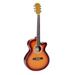 Havana AAG-39 Inch Cutaway Acoustic Guitar (Red Burst)