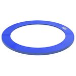 HOMCOM Φ8ft Trampoline Pad Φ96 Spring Safety Replacement Gym Bounce Jump Cover EPE Foam Blue