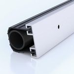 Ginchain U+O Ring Garage Door Seals, Universal Garage Door Bottom Seals Rubber with Pre-drilled Aluminum Track Retainer Kit, Combination Garage Door Weather Stripping Kit(20ft)