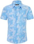 YAOBAOLE Mens Hawaiian Button Down 