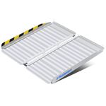 Ruedamann Threshold Ramp 2ft Wheelchair Ramp for Home,Steps,Stairs,Doorways,Non-Skid Surface Folding Ramp for Wheelchair (MR607M-2)