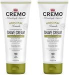 Cremo Barber Grade Sage & Citrus Shave Cream, Astonishingly Superior Ultra-Slick Shaving Cream Fights Nicks, Cuts and Razor Burn, 6 Fl Oz (2 Pack)