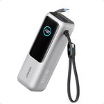 Anker Laptop Power Bank, 25,000mAh Portable Charger with Triple 100W USB-C Ports, Built-in Retractable Cables, Flight-Approved for Travel, iPhone 17/16 Series, Samsung, and More