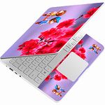 GlossyDesign Laptop Skin Sticker Bubble Free, Glossy Vinyl HD Quality Sticker for Dell/HP/Lenovo/Acer/Sony and Apple MacBook All Laptop Upto 15.6 Inches- Girl and Boy with Flower Unic Sticker