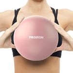 PROIRON Soft Pilates Ball - Small Exercise Ball 25cm - for Yoga, Pilates, Stability, Fitness, Core Training, Physical Therapy, Balance, Barre, Stretching, Bender Ball Gym Ball with Inflation Straw