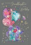 Cherry Orchard Granddaughter Birthday Card Stylish Female Birthday Greeting Card - from the Gorgeous Grace Range - Glitter & Foil Finished with Gold Envelope