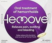 HEMOVEL Hemorrhoidal Oral Treatment - Clinically Proven, Mess-Free, effective and convenient way to treat internal and external hemorrhoids and relieve pain, swelling and bleeding - 18 Tablets