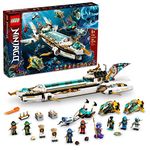 LEGO NINJAGO Hydro Bounty Building Set, 71756 Submarine Toy with Kai and Nya Minifigures, Ninja Toys, Gifts, Presents for Kids, Boys, Girls Age 9 Plus Years Old