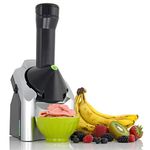 Yonanas 902 Classic Original Healthy Dessert Fruit Soft Serve Maker Creates Fast Easy Delicious Dairy Free Vegan Alternatives To Ice Cream Frozen Yogurt Sorbet Includes Recipe Book BPA Free, Silver