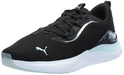 PUMA Women's Softride Harmony Sneaker, Geode Glow-puma Black-Nitro Blue, 10