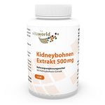 Vita World White Kidney Bean extract 500mg 120 Capsules carbohydrate blocker Made in Germany