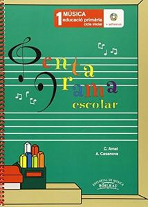 PENTAGRAMA ESCOLAR | Vol. 1 Educació Primària | Cicle inicial | Llibre en Català | Libro del alumno | Incluye CD | Incluye adhesivos (Reg. B.3383)