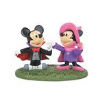 Department 56 Disney Village Halloween Accessories Mickey and Minnie Mouse Costume Fun Figurine, 2.375 Inch, Multicolor