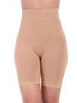 Bureaucrat High Waist Shapewear Tummy Control Tucker,Waist Slimming Panties,Women Shapewear,4-in-1 Shaper - Tummy,Back,Thighs,HIPS,Belly Control Under Cloth Body Suit (Beige-L)