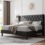 Feonase King Size Bed Frame with Wi