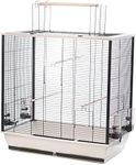Little Friends Waldorf Bird Cage with Opening Top, 78 x 48 x 81.5 cm, Silver/Black