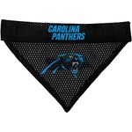 Pets First NFL DOG BANDANA - CAROLINA PANTHERS REVERSIBLE PET BANDANA. 2 Sided Sports Bandana with a PREMIUM Embroidery TEAM LOGO, Small/Medium. - 2 Sizes & 32 NFL Teams available