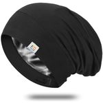 Silk Bonnet Sleep Cap for Women and Men,Soft and Comfortable of Night Cap,Adjustable