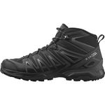 SALOMON Men's X Ultra Pioneer Mid Gore-Tex Hiking Shoe, Black/Magnet/Monument, 9 UK