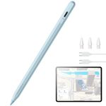 ESR Geo iPad Pencil Findmy for Apple Pencil Compatible with iPad 2018-2025,iPad Pencil Pro with Easy Shortcuts for iPad 11/10/9/8 & Air 13/11 & Pro 12.9/13/11 & Mini 7/6/5,Blue(No Wireless Charging)