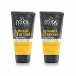 Oshea Herbals Activated Charcoal Facewash For Men and Women | Removes Black Heads & Uneven Skin Tone with Activated Charcoal & Licorice Extracts | Paraben, Silicon & Mineral Oil Free (Pack of 2)